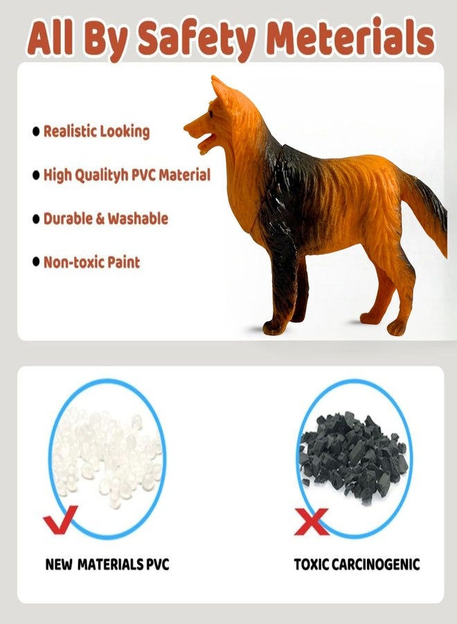 MALLEXO Realistic Farm Animal Toys for Kids 3+ | 8PCS Jungle & Forest Animals Toy for Boys and Girls Horse Sheep Cow Fox Janwar Toys Action Figure Set Birthday Gift for Children Decor | Education Item - Image 3